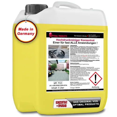 Reinigungsmittel für Hochdruckreiniger | Konzentrat | 5 Liter