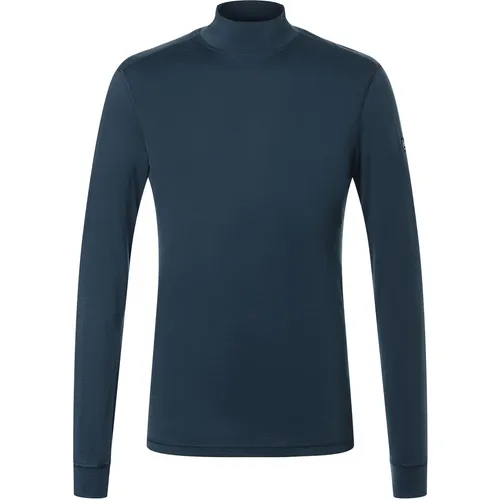 Super.Natural M TUNDRA175 Turtleneck blueberry (W01) L - Herren Skitourenunterwäsche, aus 50% Merinowolle für hervorragende Wärme und Atmungsaktivität, perfekt für kalte Tage in den Bergen.