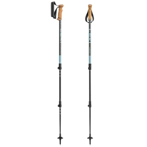 Leki Legacy Trekkingstöcke 110-145 cm grau-blau-dunkel-anthrazit - Hochwertige Trekkingstöcke für Wanderungen, verstellbar von 110 bis 145 cm, ideal für Komfort und Stabilität bei jedem Schritt.
