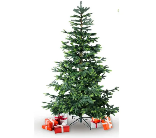 Künstlicher Weihnachtsbaum 210 cm BonTree Fichte - Weihnachtsbaum Fichte, 210 cm hoch, mit realistischer PE-PVC-Nadeloptik und sicherem Metallständer für mühelose Montage und langlebige Nutzung. Perfekt für festliche Dekoration ohne Nadelverlust.