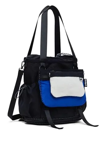 Wandelbare schwarze Handtasche in schwarz von Desigual