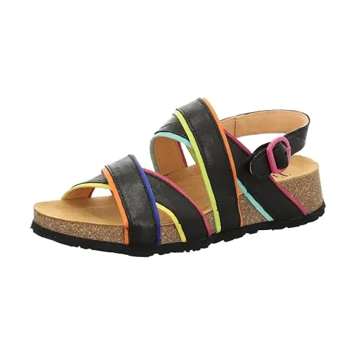 Think! Komfort Sandalen Damen 31373433383030 Schwarz 36 EU - Bequeme Riemchen Sandalen - Entdecken Sie die hochwertigen Think! Sandalen für Damen. Das offene Design und das weiche Leder sorgen für optimalen Tragekomfort an warmen Tagen. Ideal für jeden Anlass und modisch kombinierbar.