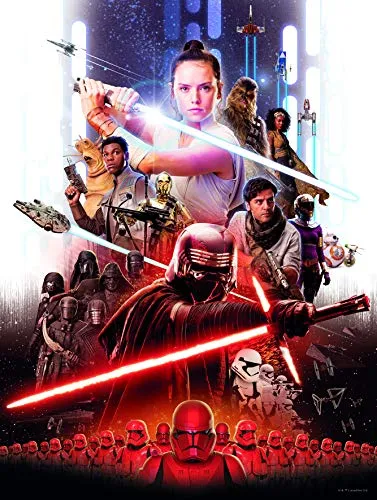 Komar Wandbild | Star Wars Movie Poster Rey | Kinderzimmer, Jugendzimmer, Dekoration, Kunstdruck | ohne Rahmen | WB175-30x40 | Größe: 30 x 40 cm (Breite x Höhe), Bunt