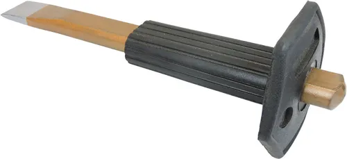 FAMEX Karosseriemeißel mit Handschutz - Hand Meißel Meissel Flachmeißel 240 x 26