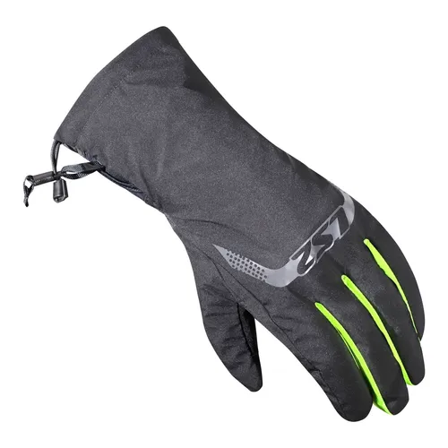 LS2 Thermorain wasserdichte Motorradhandschuhe, schwarz-gelb, Größe M L