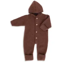 Kinderhaus Blaubaer Schlafoverall Baby-Overall mit Kapuze, Holzknöpfen & Mulltuch Blaubaer 74-80