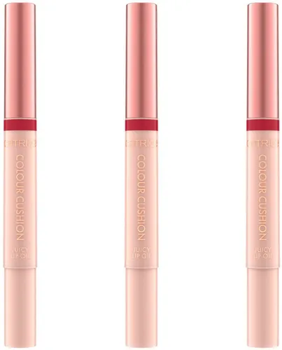 Catrice Lipgloss Colour Cushion Juicy Lip Oil, 3-tlg., Perfekt für einen eleganten, dezenten Alltags-Glamour-Look
