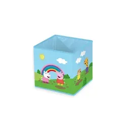 Herding Aufbewahrungsbox Peppa Wutz , mehrfarbig , Stoff , Maße (cm): B: 30 H: 30