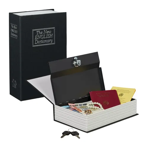 Buchtresor Buchsafe Geheimfach unauffällig 0,8 kg Geheimversteck wasserfest