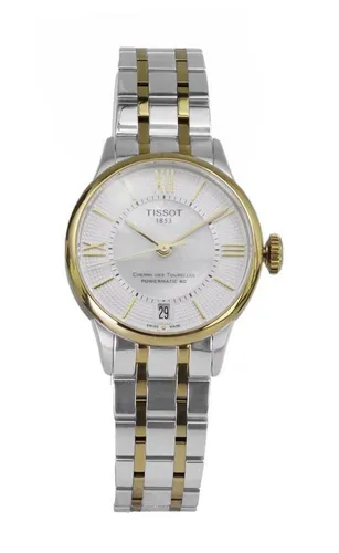 Tissot Women's Analogue Swiss Automatic Watch T099207 - Elegante Armbanduhr mit Edelstahlarmband, präziser Schweizer Automatik und zeitlosem Design – perfekt für stilbewusste Frauen.