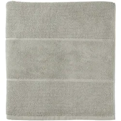 Schiesser Saunatuch Turin - 75 x 200 cm - Grau in grau von Schiesser