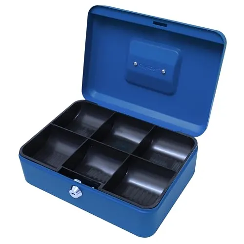 Geldkassette (25,4 cm) blau