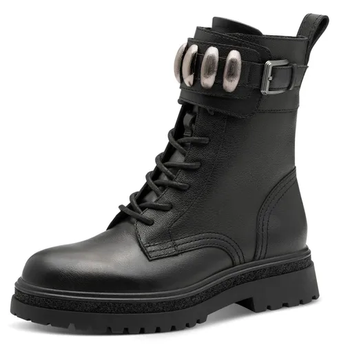 Tamaris 1 25284 45 003 Schnürstiefel in Schwarz - Größe 41 - Modische Schnürstiefel mit rutschhemmender Laufsohle und praktischem Innenreißverschluss. Die herausnehmbare Decksohle sorgt für hohen Tragekomfort. Ideal für Alltag und besondere Anlässe.