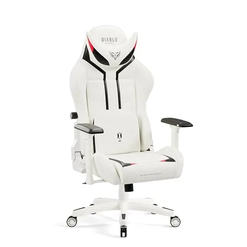 Diablo X-Ray Gaming Stuhl - Ergonomischer Bürostuhl mit 4D Armlehnen - Bürostühle mit ergonomischem Design und verbesserter Lendenstütze für maximalen Komfort beim Spielen oder Arbeiten. Ideal für Gamer und Home-Office.