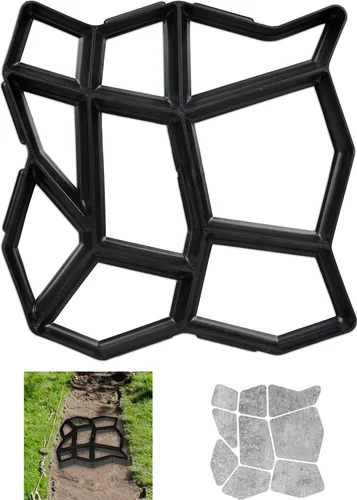 Pflasterform für kreative Gehwege - Pflastersteine Gießform - Pflastersteinformen für individuelle Gehwege, aus robustem Kunststoff, ideal für DIY-Projekte und Gartengestaltung.