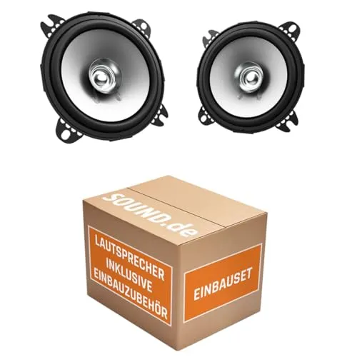 Lautsprecher Boxen Einbauset kompatibel mit Kenwood KFC-S1056-10cm Koax Auto Einbauzubehör - passend für Opel Astra H Heck - justSOUND