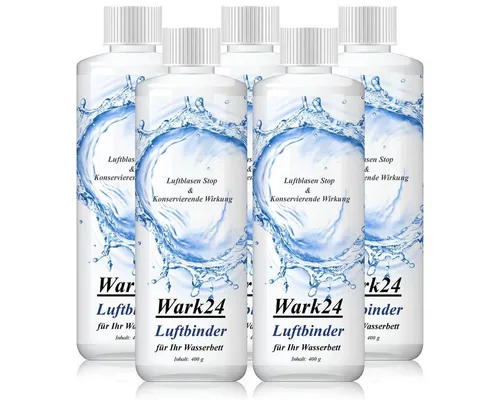 Wark24 Luftbinder Bubble Stop 400g - Effektiver Luftblasenstop für Wasserbetten - Kategorie: Betten. Mit dem Wark24 Luftbinder Bubble Stop erlebst du geräuschlosen Schlaf, indem lästige Luftblasen im Wasserbettkern effektiv beseitigt und deren Neubildung verhindert werden!