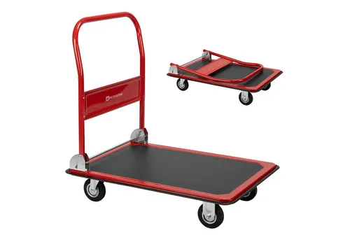 Werkzeugkönig Klappbarer Plattformwagen mit Antirutschfläche