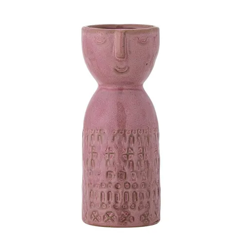 Bloomingville Embla Vase in Pink, 14,5cm, aus Steingut in pink von Bloomingville