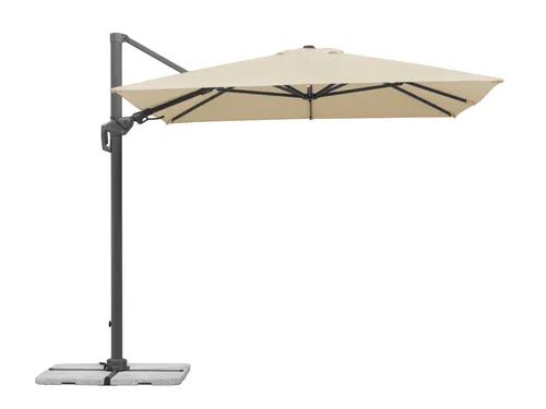 Schneider Ampelschirm Rhodos Twist 350 x 260 cm - Sonnenschirm mit 360° drehbarer und kippbarer Funktion, ideal für flexible Schattenlösungen im Garten oder auf der Terrasse.