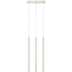 Pendelleuchte Pastelo 3-flammig beige Ø2,5cm G9 - Moderne Pendelleuchte für stilvolle Akzente, anpassbare Lichtleistung durch G9-Fassung, ideal für Wohnzimmer, Esszimmer oder Büro.