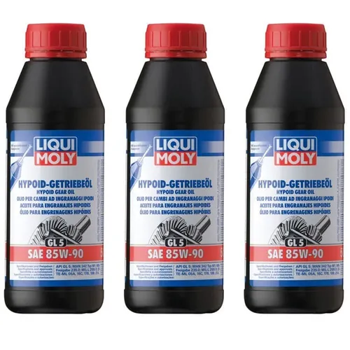 3x 500 ml Liqui Moly 1404 Hypoid-Getriebeöl