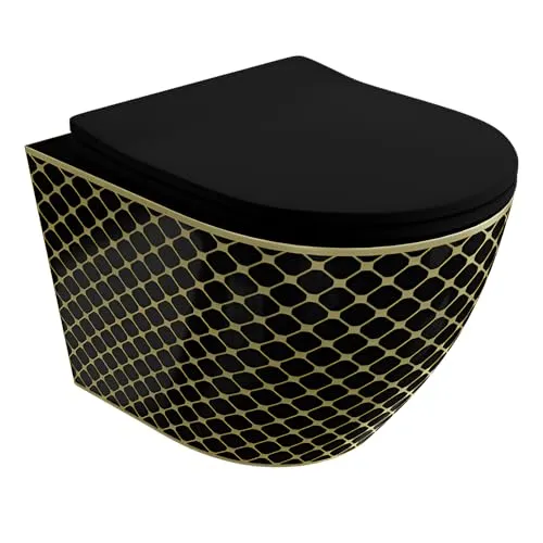 LAVITA Wand-WC Sofi Slim Black Night in schwarz von lavita