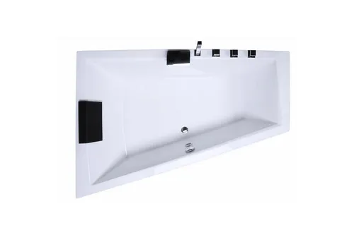 Caribia Eckwanne Diagool 170x125 Links – 2x Kopfkissen GRATIS - Elegante Eckwanne aus hochwertigem Sanitäracryl, perfekt für entspannende Momente. Mit einer Breite von 125 cm und einer Länge von 170 cm bietet sie optimalen Komfort. Made in Germany.