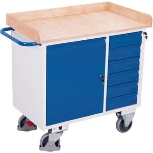 Robuster Werkstattwagen mit 6 Schubladen
