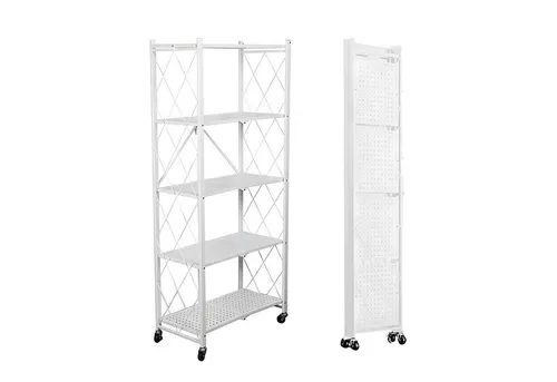 FOXSPORT Standregal mit Rollen, 1er-Packung, Schwerlastregal für Küche und Garage