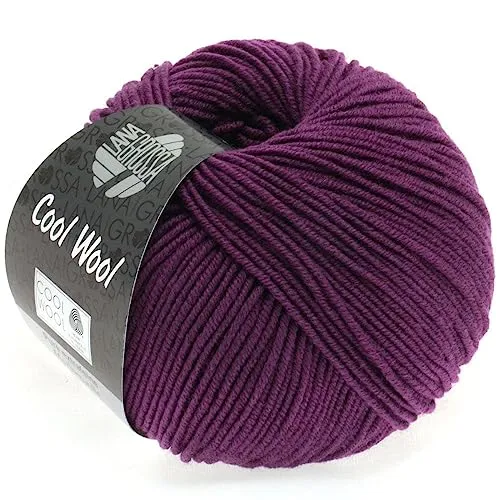 Produktbild LANA GROSSA Cool Wool Uni | Extrafeine Merinowolle waschmaschinenfest und filzfrei | Handstrickgarn aus 100% Schurwolle (Merino extrafein) | 50g Wolle zum Stricken & Häkeln | 160m Garn FB 2023