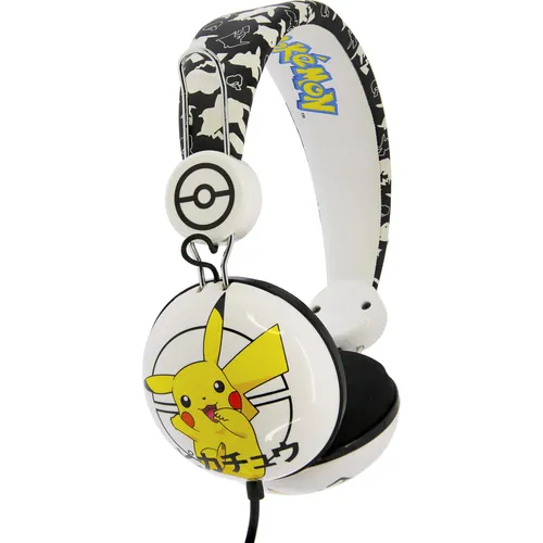 OTL Pokemon Pikachu Kopfhörer - On-Ear Kopfhörer mit 3,5 mm Stecker, kabelgebunden und im trendigen Pikachu-Design – ideal für Pokémon-Fans!