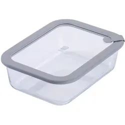 FACKELMANN Chefkoch Vorratsdose mit Glasdeckel – 1520ml, luftdicht & auslaufsicher - Hochwertige Frischhaltedose aus robustem Borosilikatglas, ideal für Aufbewahrung, Erhitzen und Einfrieren. Perfekt für Meal Prep und sorgt für frische Lebensmittel.
