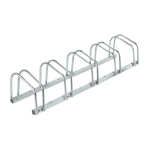 Fahrradständer für bis zu 5 Fahrräder - Fahrradständer & Aufbewahrung, stabiler Stahl-Bodenständer mit Platz für bis zu 5 Fahrräder, ideal für Privat- und Geschäftsnutzung