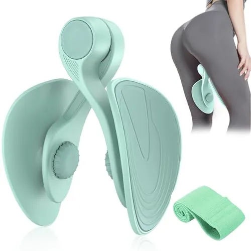 Oberschenkeltrainer 16 / 22 kg Beckenboden Trainer Beinpresse für Zuhause | Kegel Beintrainer für Damen & Männer, Beckenbodentrainer & Gesäßtrainer, Trainingsgerät für Postpartale Regeneration mit Band