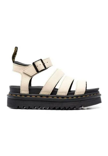 DR. MARTENS BLAIRE Sandale Beige 39 EU - Wanderschuhe mit 4 cm Plateauhöhe, aus 100% Leder für höchsten Komfort und Stil – ideal für Freizeitaktivitäten.