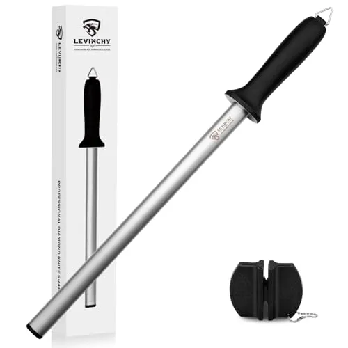 LEVINCHY Diamant-Messer-Wetzstahl 30,5 cm – Professioneller Messerschärfer