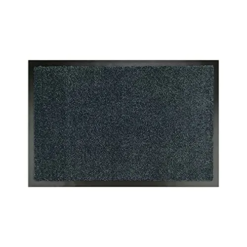 Premium Fußmatte Anthrazit 60x90 cm für Innen und Außen - Schmutzfangmatte mit sehr guter Schmutzaufnahme - rutschfest & waschbar - Küchenteppich, Teppich Läufer, Küchenläufer, Eingangsmatte