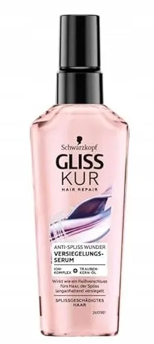 Gliss Kur Serum Anti-Spliss Wunder (75 ml), Haarserum bietet langanhaltende Splissversiegelung und schützt das Haar während des Föhnens