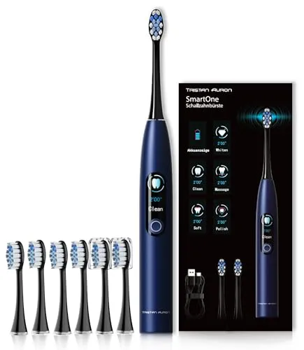 Tristan Auron Elektrische Schallzahnbürste – 48.000 Schwingungen für optimale Mundpflege