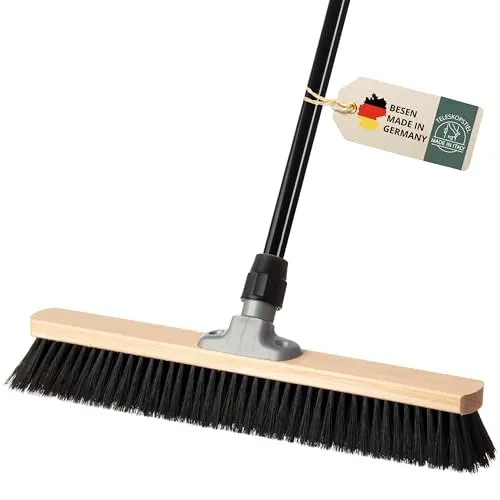 Hovedal Straßenbesen Saalbesen mit Teleskopstiel 50 cm in schwarz von Hovedal