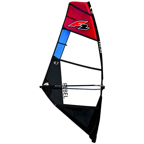 F2 Rebel Team Windsurf Segel 5,3qm Rot/Schwarz von F2