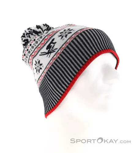 Eisbär Retroski Pompon Mütze-Schwarz-One Size