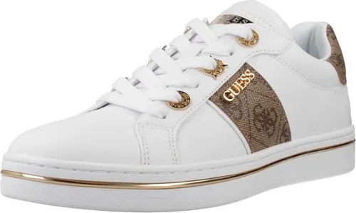 Guess Damen Sneaker Stew in Weiß und Beige-Braun in weiß von GUESS
