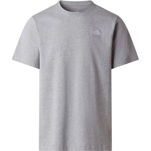 The North Face Herren Evolution Simple Dome T-Shirt Größe L - Grau - Hochwertiges, atmungsaktives T-Shirt für den Alltag, bietet hohen Tragekomfort bei moderaten Aktivitäten und überzeugt durch seine Hautfreundlichkeit.