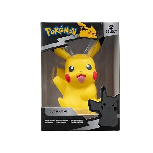 Jazwares Pokémon Vinyl Figur Pikachu #2 – 11 cm - Spielzeugfigur, detailreiche Pikachu-Vinylfigur in hochwertiger Verarbeitung – ideal für Sammler und Pokémon-Fans!