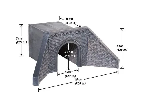 NOCH 58292 Unterführung aus Hartschaum Spur H0 - Realistischer Tunnel für Modelleisenbahnen - Produktart: Tunnel, detailgetreu und ideal für den Aufbau von realistischen Landschaften in Spur H0