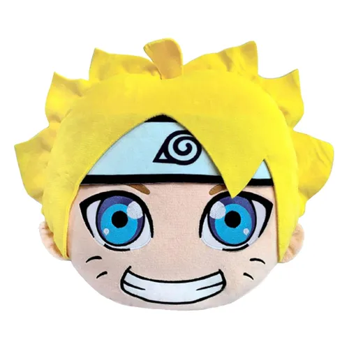 SAKAMI 448/85144 - NARUTO/BORUTO Kissen - Merchandise: Hochwertiges Kissen mit Naruto/Boruto Druck, ideal als Geschenk für Fans, mit Reißverschluss und entnehmbarem Innenkissen.