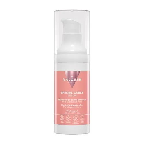 Válquer Profesional Special Curl Serum, Curly Girl Methode, für lockiges Haar, sulfatfrei, salzfrei, veganes lockiges Haar, perfekte Locken, bis zu 96% natürlichen Ursprungs