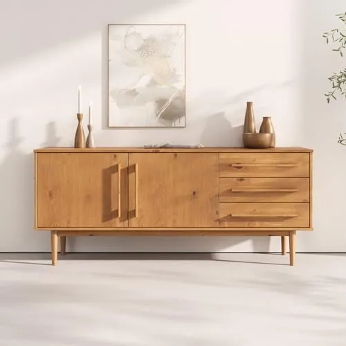 IDIMEX Sideboard TECCA – Massivholz Kommode im Mid-Century Style